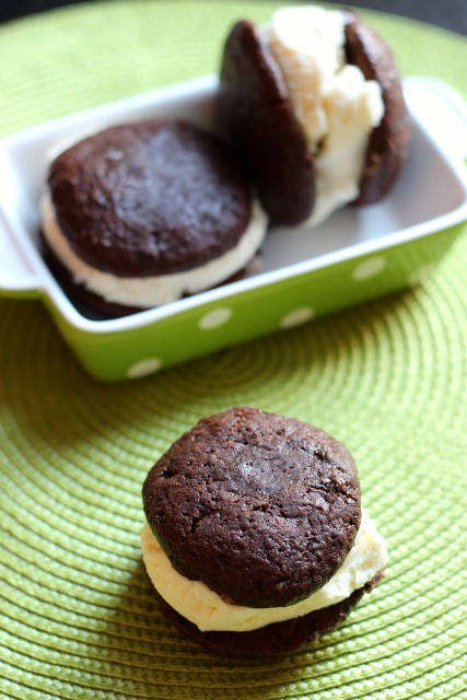 ice cream sandwiches on table