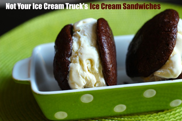 Not Your Ice Cream Truck's Ice Cream Sandwiches - Forget the ice cream man. Make your own Ice Cream Sandwiches this summer.