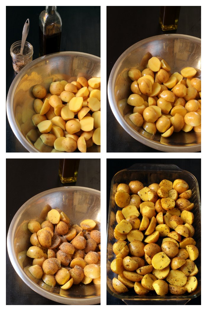 step by step photos of roast potatoes