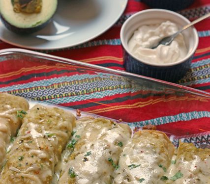 Creamy Chicken Enchiladas Homemade Enchiladas