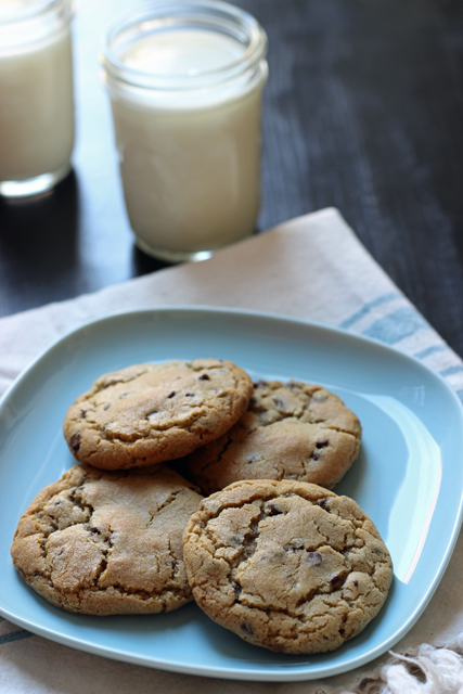 A plate of Chocolate Chip Cookies