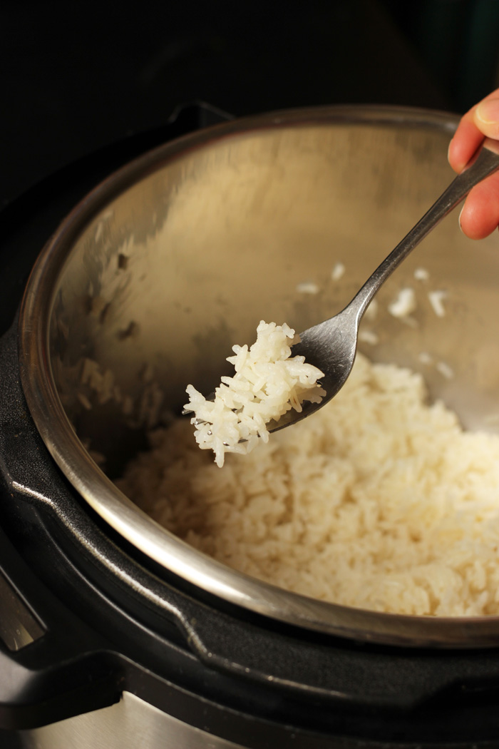 fluffing rice in the instant pot