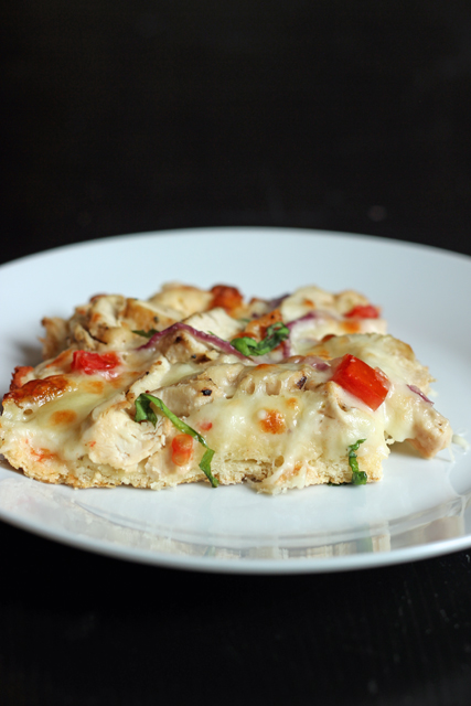 chicken alfredo biscuit pizza