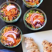turkey and fruit salads for meal prep