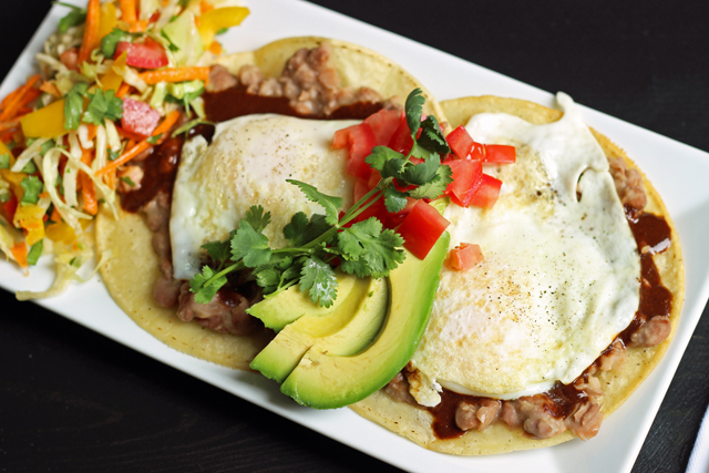 A plate of huevos rancheros