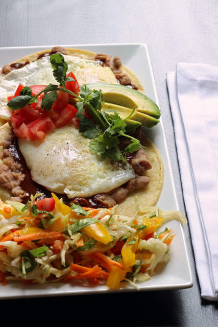 Huevos Rancheros on a plate