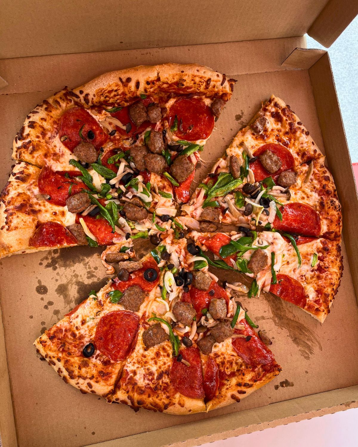 combo pizza in Japan from Costco.