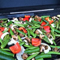 vegetables on the grill