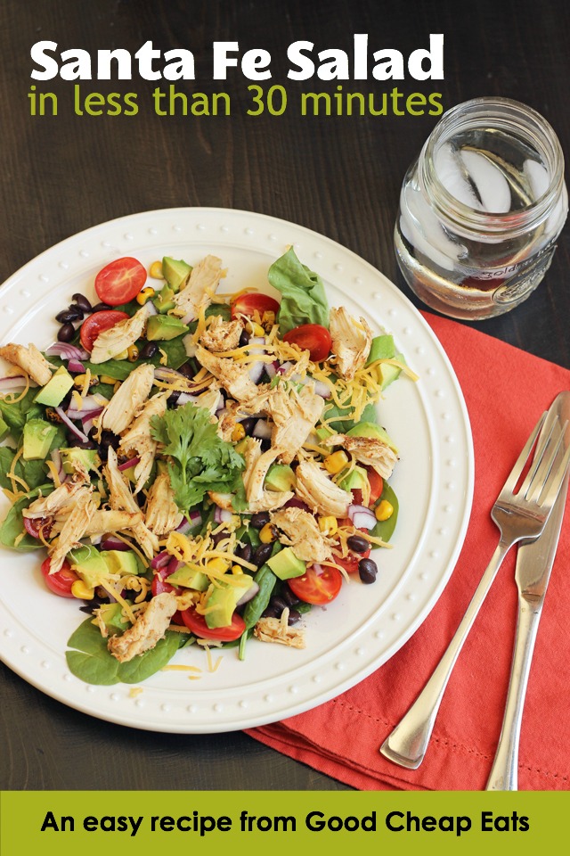 Santa Fe Salad on a plate