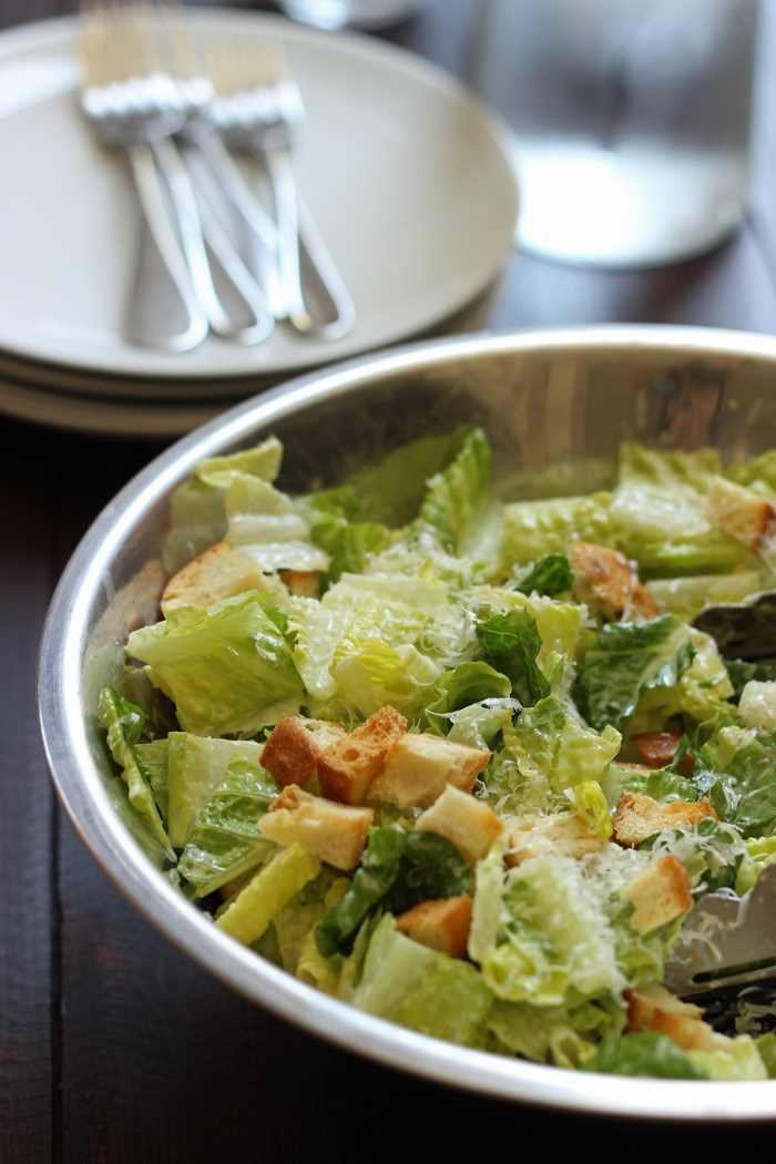 bowl of caesar salad