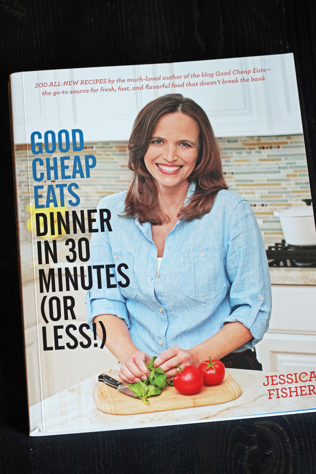 30-minute meals cookbook on table