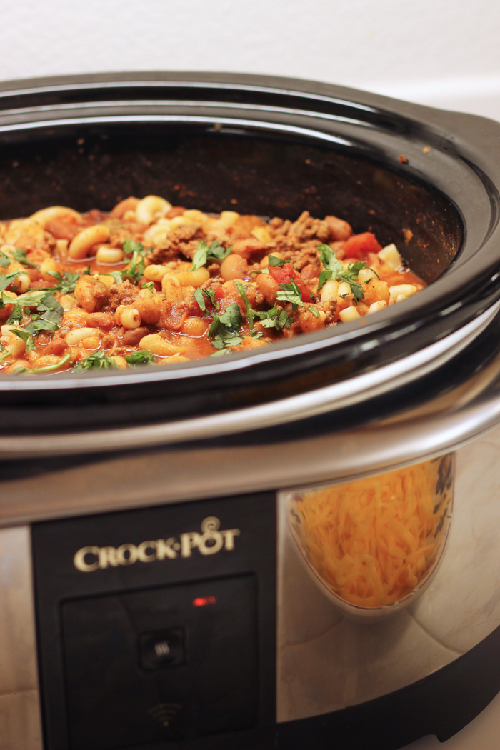 Crockpot Chili Mac Recipe - Good Cheap Eats