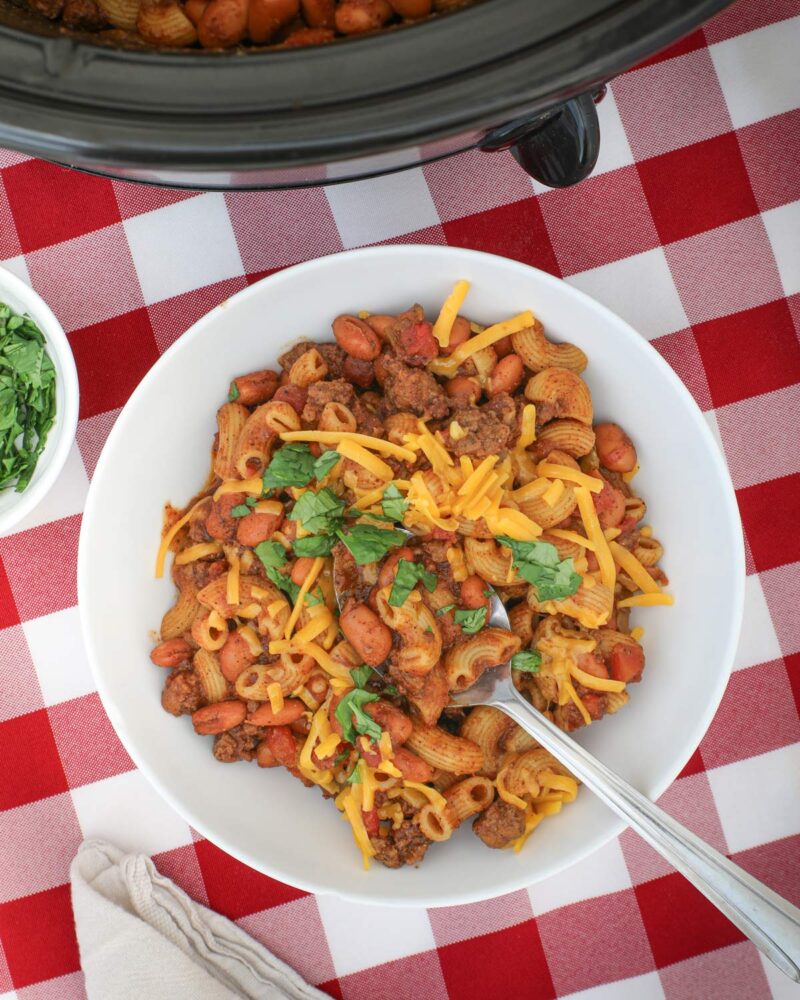 Slow Cooker Chili Mac Recipe - Good Cheap Eats