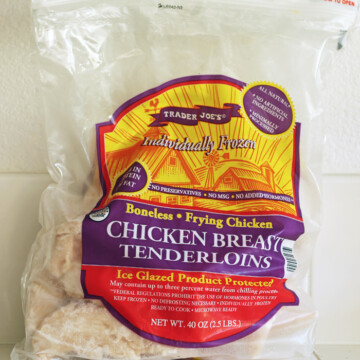 bag of frozen chicken breast tenderloins