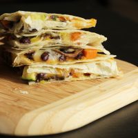 sweet potato black bean quesadilla