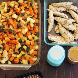 array of prepped ingredients