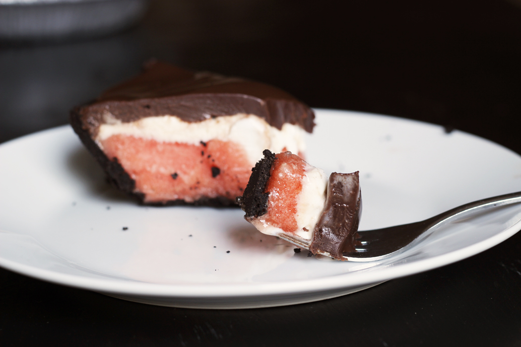  Sorbet & Ice Cream Pie with Chocolate Ganache 