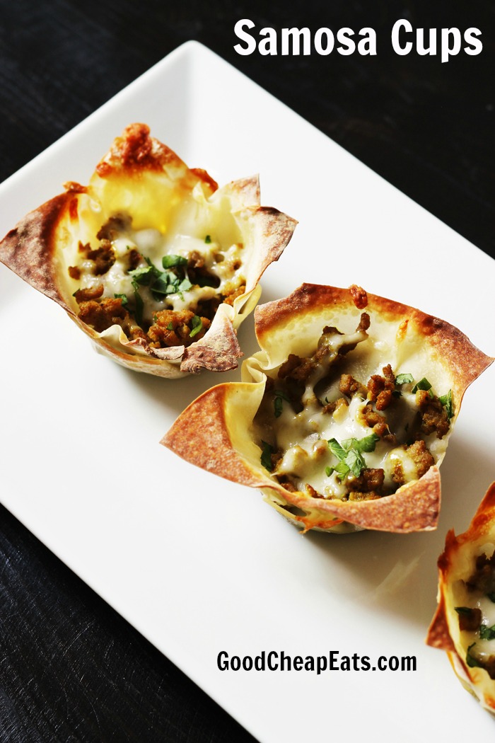 Samosa Cups Recipe | Good Cheap Eats