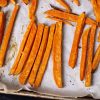 sweet potato fries on sheet pan