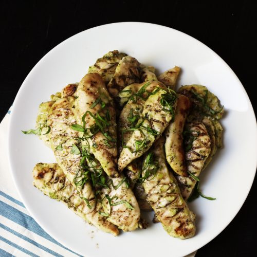 Grilled Dijon Basil Chicken