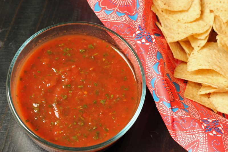 A bowl of Salsa
