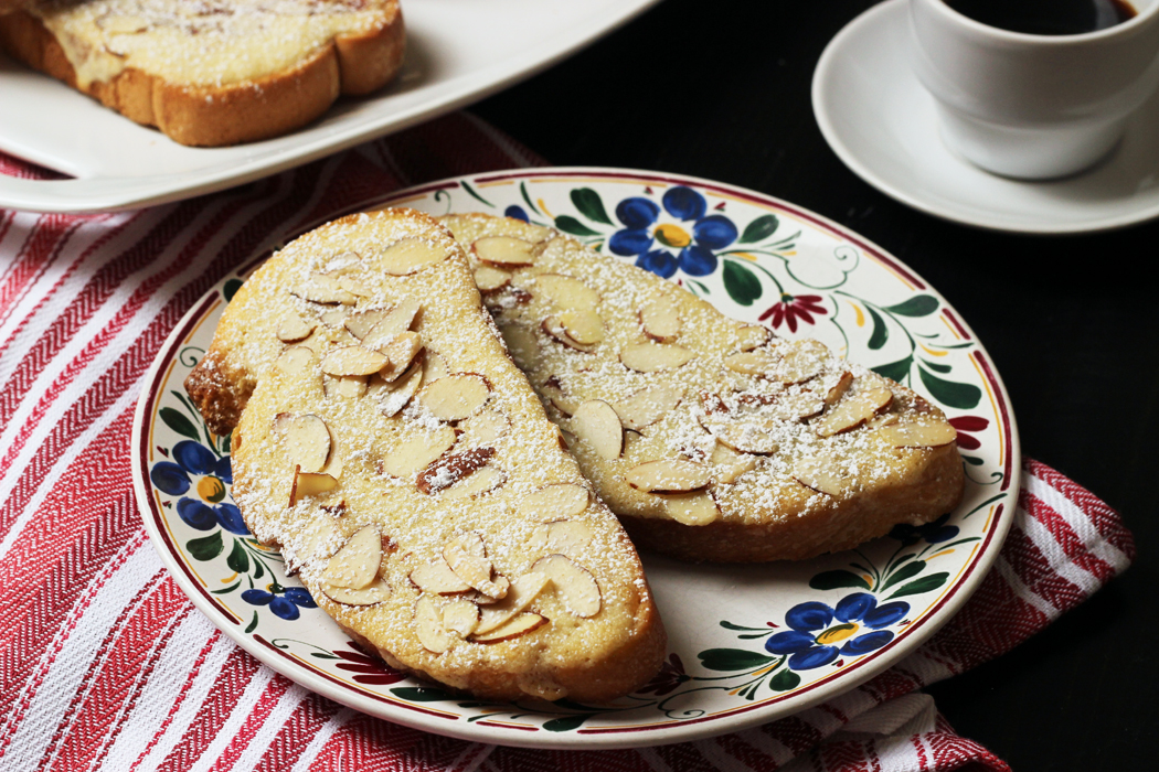 A plate of Sweet Almond Toasts
