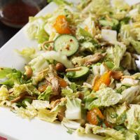 Asian Cabbage Salad with Chicken and Mandarin Oranges