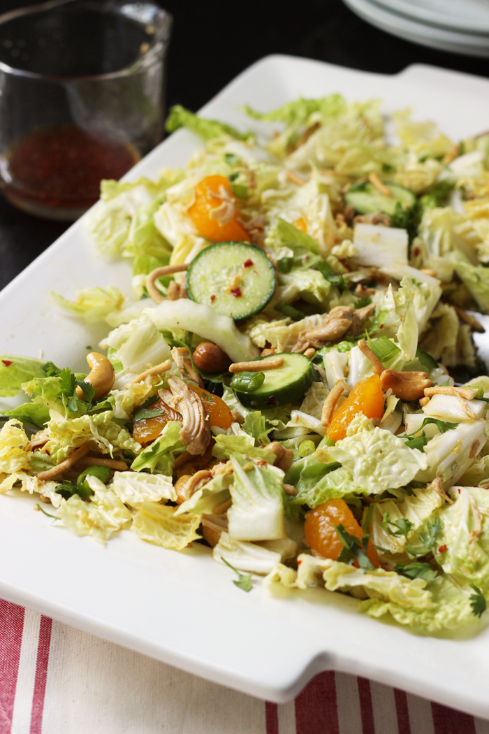 Asian Cabbage Salad with Chicken and Mandarin Oranges - Good Cheap Eats