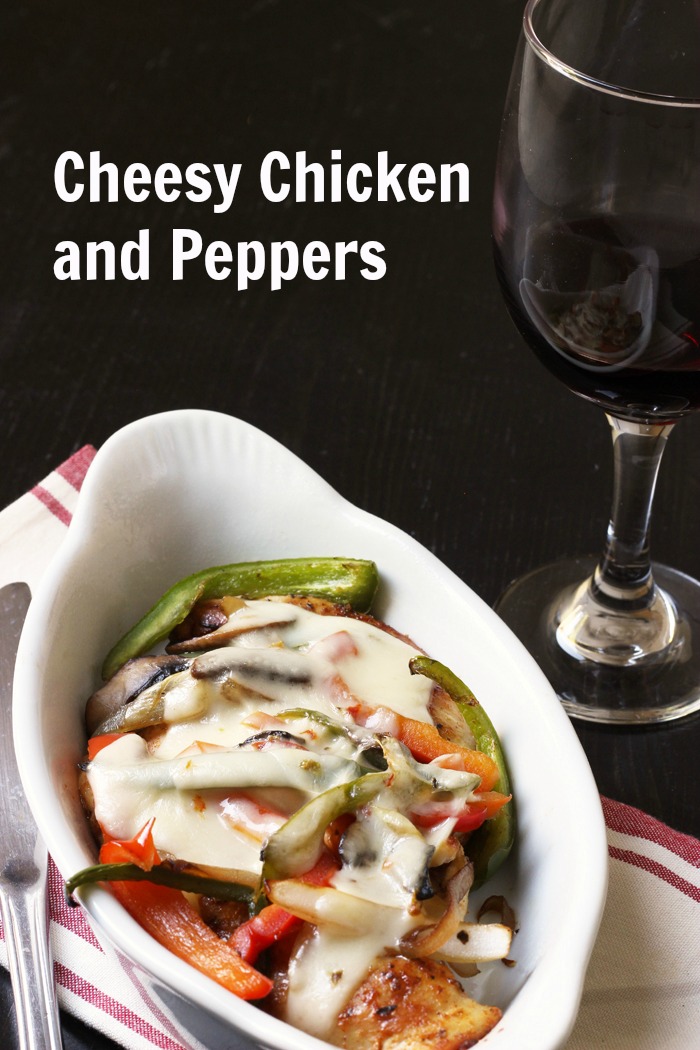 Cheesy Chicken and Peppers Recipe Good Cheap Eats PIN