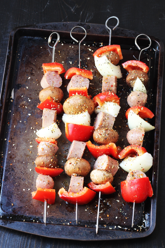 Sausage Kabobs with Peppers & Onions | Good Cheap Eats