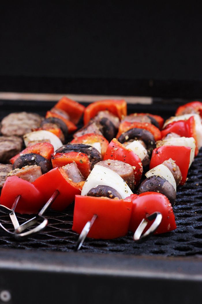 Sausage Kabobs with Peppers & Onions | Good Cheap Eats