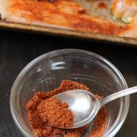 bowl of spice rub for chicken