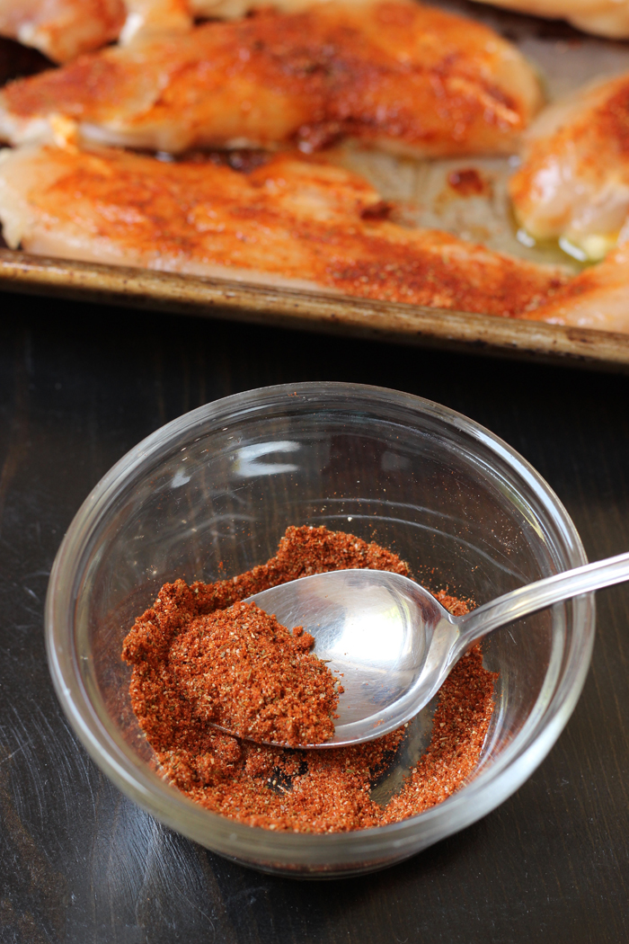 bowl of spice rub for chicken