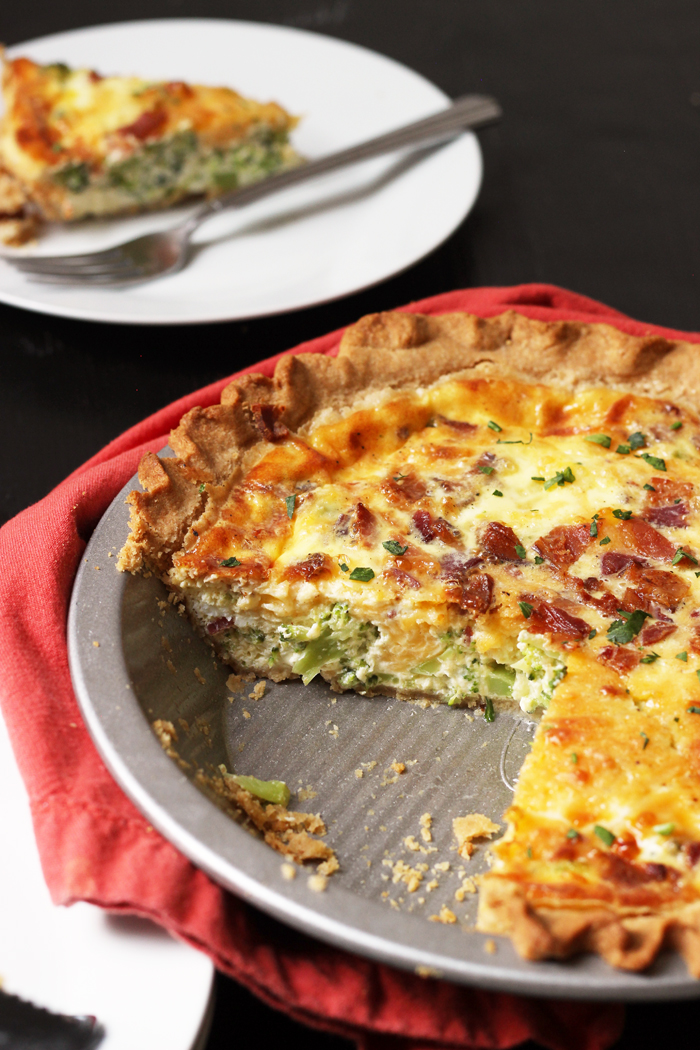 Bacon Quiche with Broccoli & Cheddar - Good Cheap Eats