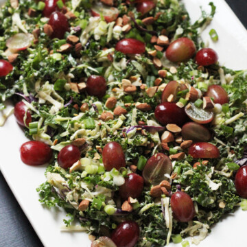 Kale Salad with Red Grapes | Good Cheap Eats