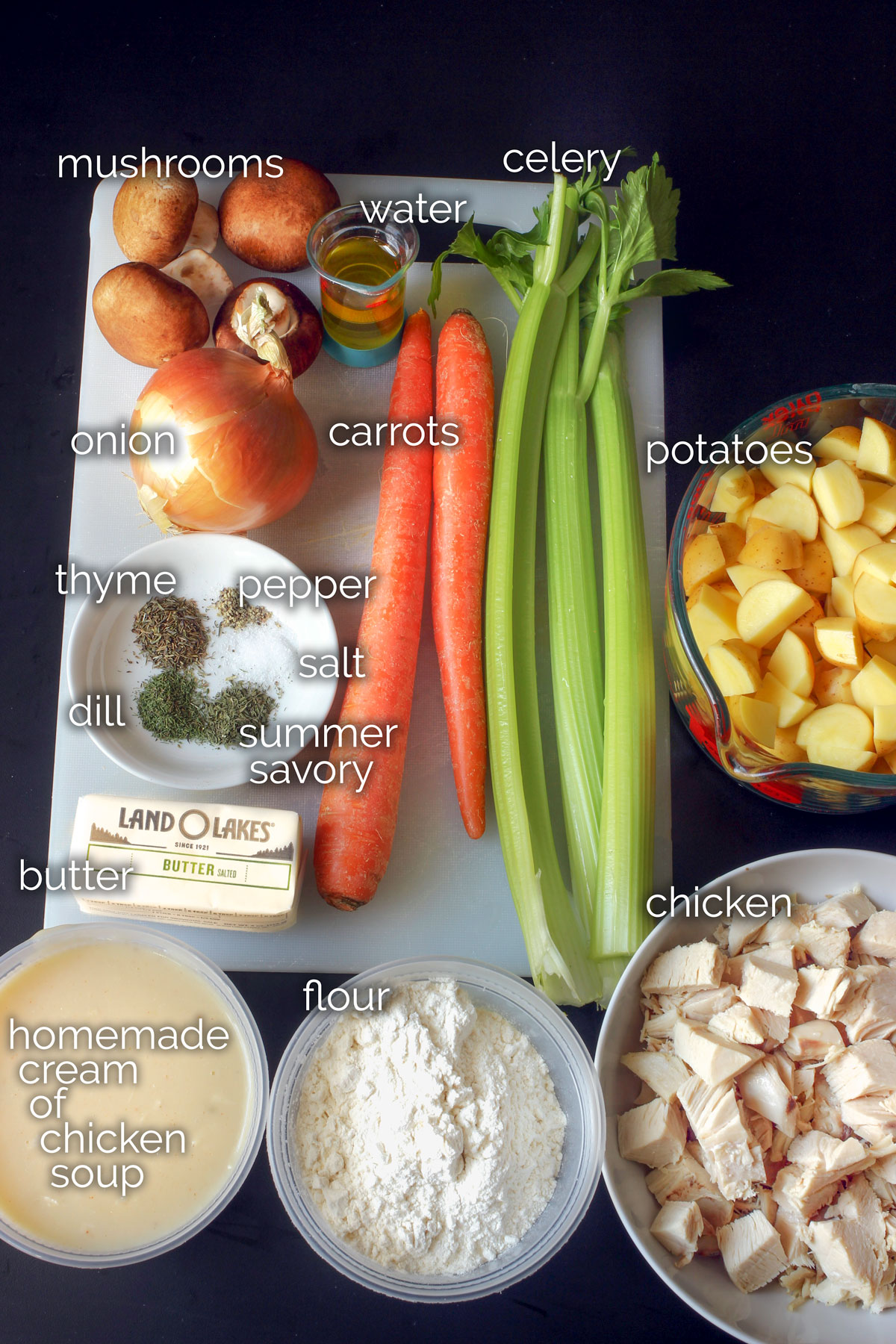 single crust pot pie ingredients