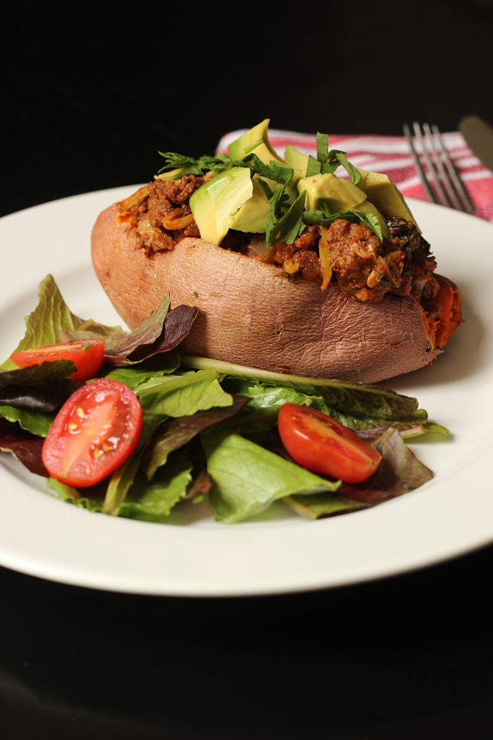 Chili Stuffed Sweet Potatoes - Quick &amp; Easy - Good Cheap Eats