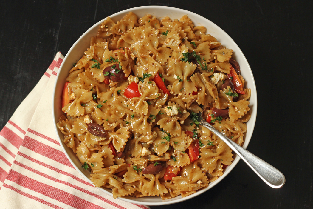 Pasta Salad with Feta, Tomatoes, & Kalamata Olives Good Cheap Eats