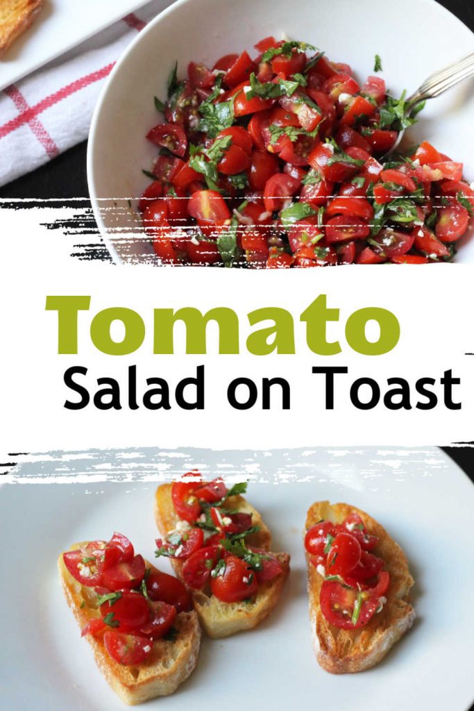 Easy Tomato Salad on Toast - Good Cheap Eats