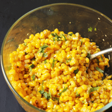 bowl of seasoned corn off the cob