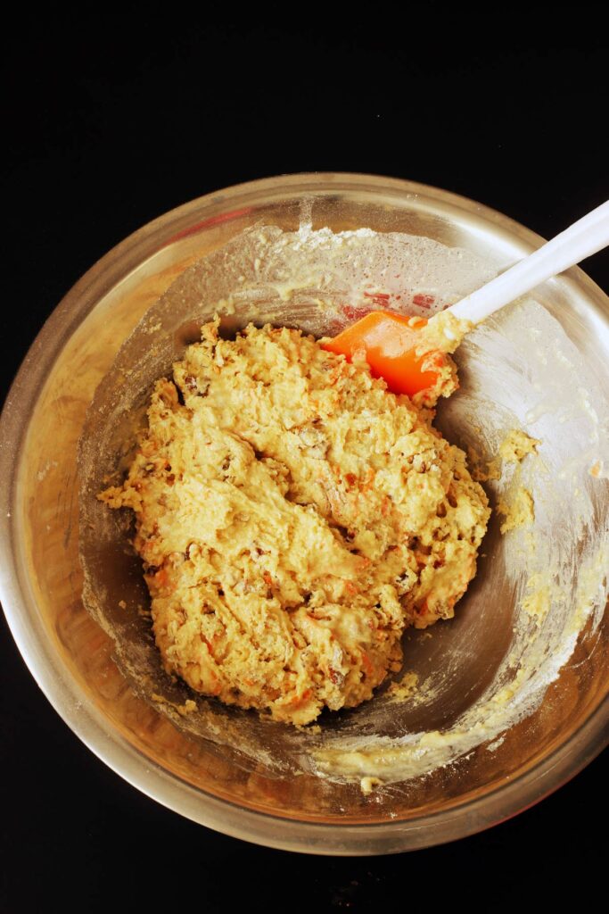 batter for muffins in bowl