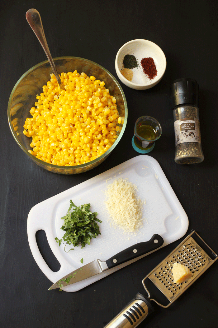 ingredients for corn off the cob