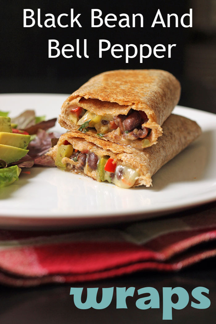 Black bean and bell pepper wraps | Good Cheap Eats