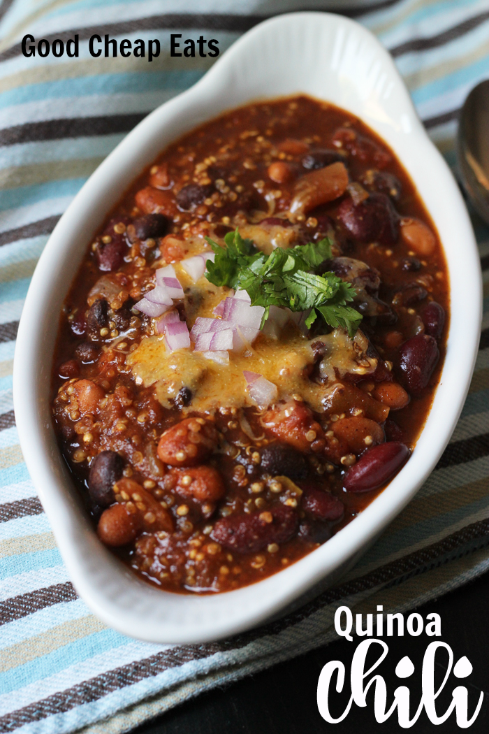 Quinoa Chili with Three Chiles Good Cheap Eats
