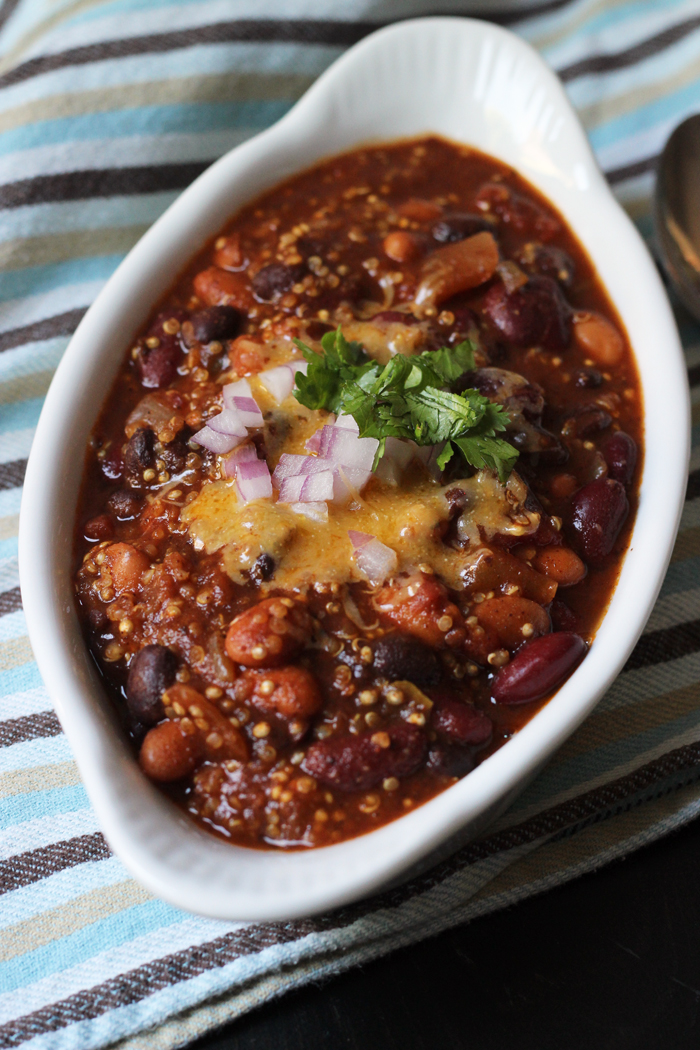 Quinoa Chili with Three Chiles - Good Cheap Eats