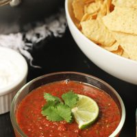 bowl of chips and salsa