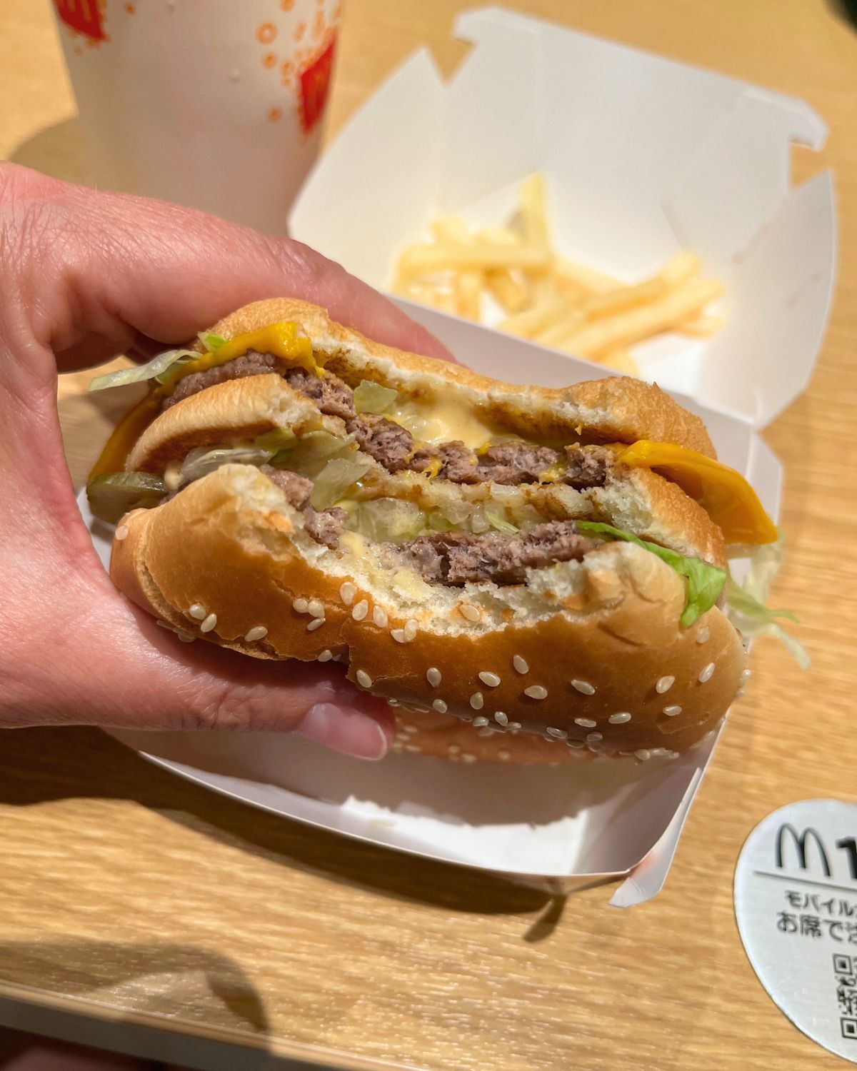 mcdonald's big mac in japan.