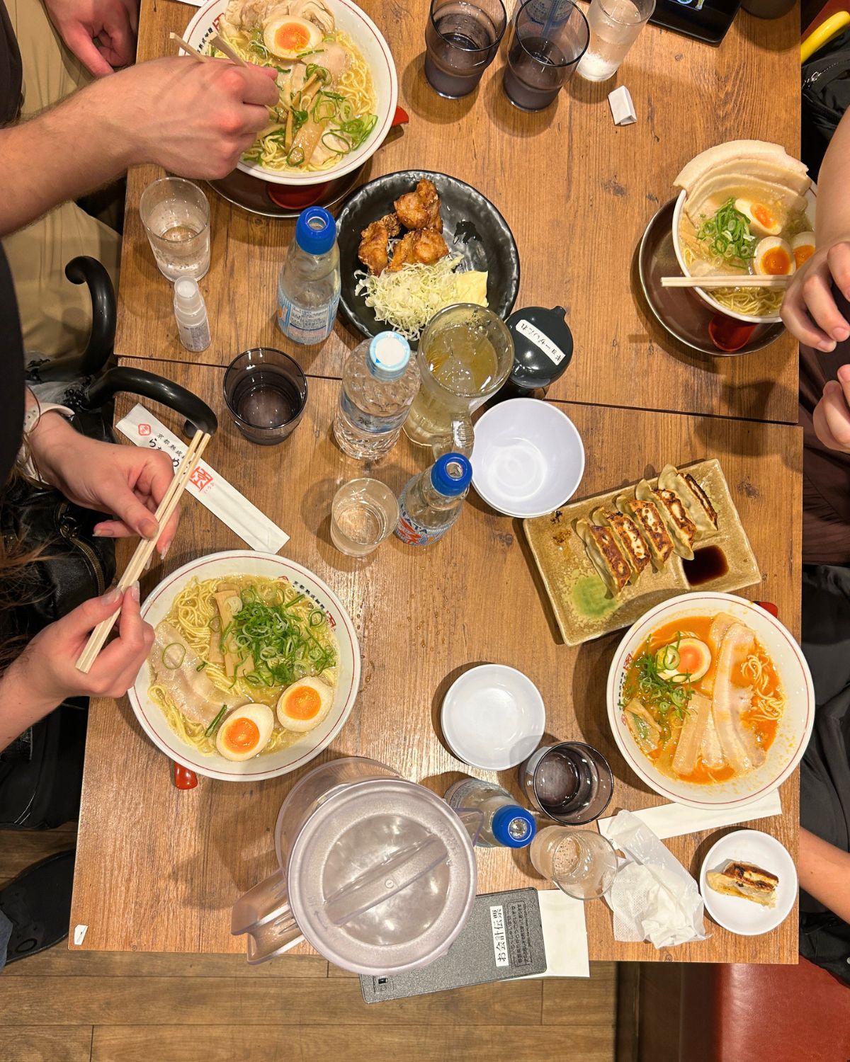ramen table in okayama.