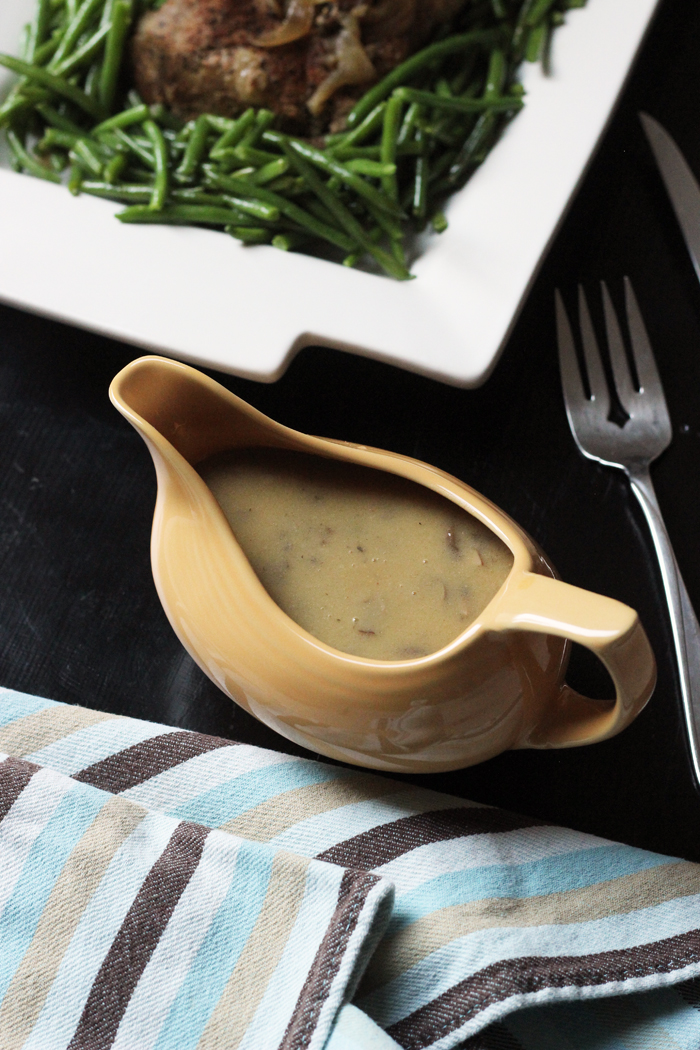 gravy boat on table