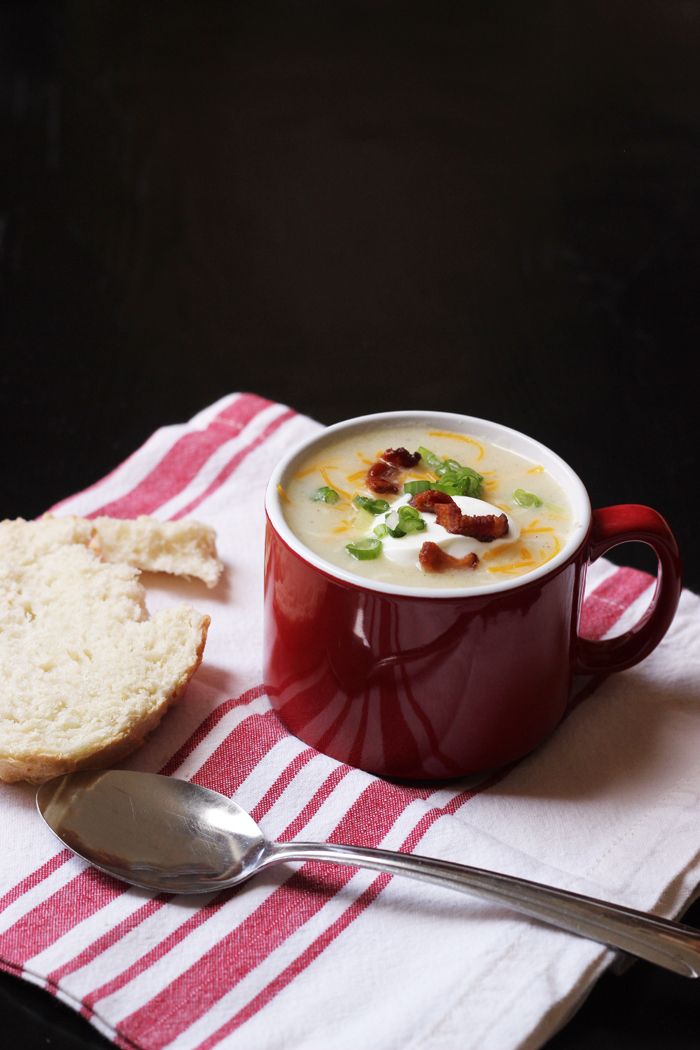 Chunky Potato Soup with Bacon & Tarragon